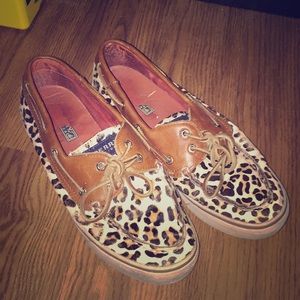 Sperry Top-Sider Leopard Fur/print Loafers